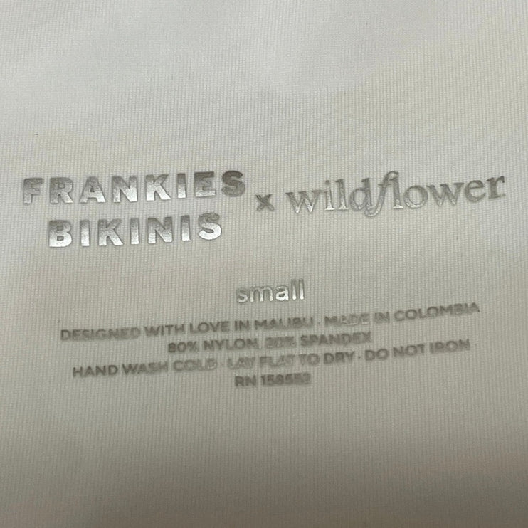 Frankies Bikinis Syd Swirl Geometric One Shoulder Two Piece Bikini Swimwear S