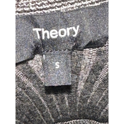 Theory 100% Wool Women's Gray Knitted Long Sleeve Crew Neck Sweater Shirt Top S