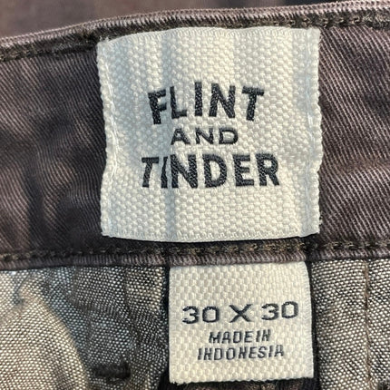 Flint and Tinder Womens Brown High Rise Straight Skinny Denim Jeans Pants Sz 30