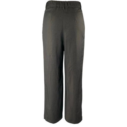 H&M Women's Gray High Waisted Pleated Wide Leg Trousers Dress Pants Size XS