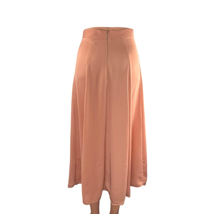 Resa Rachel Women's Side Slit Minimalist High Waisted Maxi Flare A-Line Skirt XS