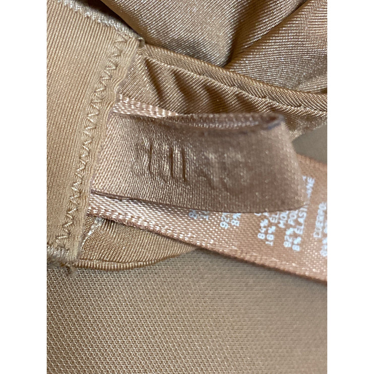 Skims Weightless Scoop Brown Medium Coverage Adjustable Underwire Demi Bra 32DD