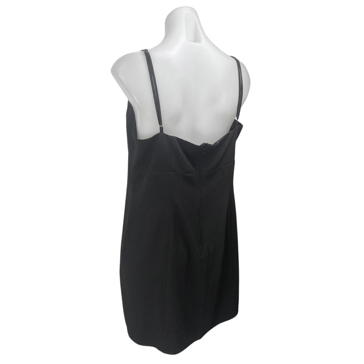 Lovers and Friends Black Sleeveless Cutout Scoop Neck Cami Tank Mini Dress Sz XL