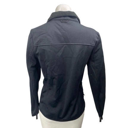 The North Face Women's Black Fleece Full Zip Collared Long Sleeve Coat Jacket S