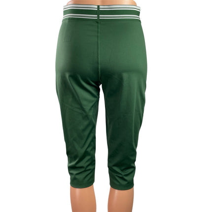 Gymshark Retro Capri Women's Green High Rise Yoga Athletic Leggings Pants Size M