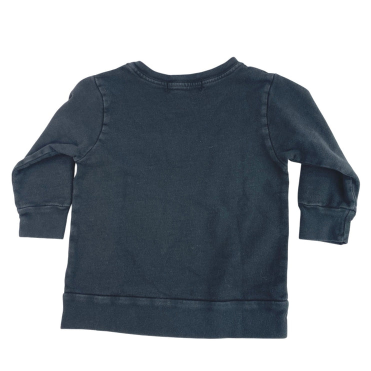 Tiny Whales Kids Boys Black Stripe Born To Chill Long Sleeve Pajama 2 Pc Set 2