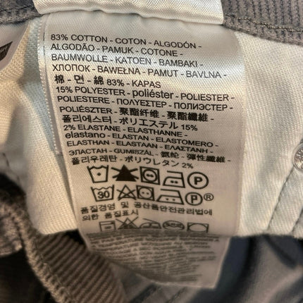 Levi's 514 Womens Gray Corduroy High Rise Straight Leg Denim Jeans Pants Size 34