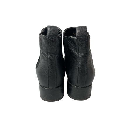 Cole Haan Landsman Womens Black Leather Almond Toe Slip On Chelsea Ankle Boots 7