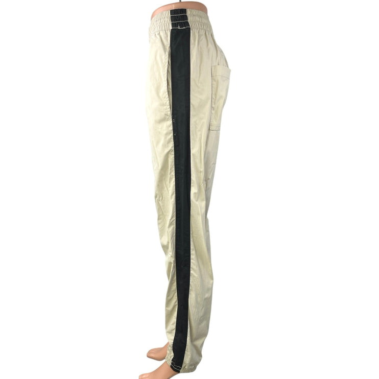 Publish Brand Cream Elastic Waist Pull On Parachute Windbreaker Jogger Pants L