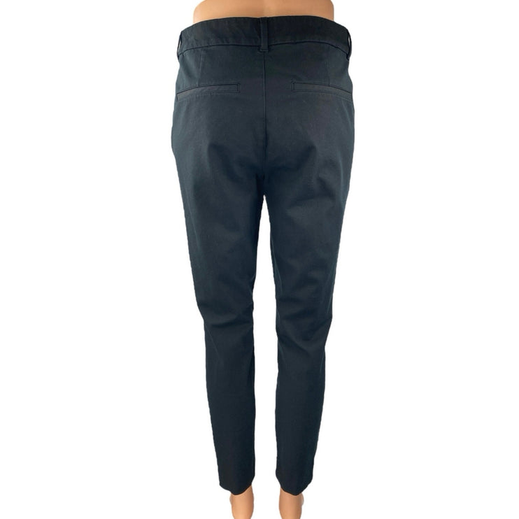 Old Navy Pixie Women's Black High Waisted Skinny Casual Trousers Pants Size 8