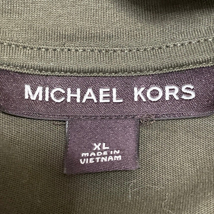 Michael Kors Men's Olive Green Short Sleeves Crew Neck Pullover  T-shirt Top XL