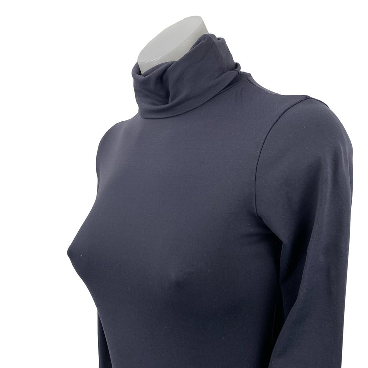 Zara Women's Black Long Sleeve Turtleneck Knit Base Layer Sweater Top Size S