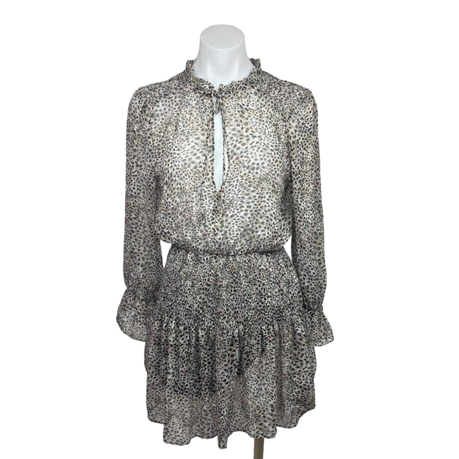 zara grey ruffle dress Dresses for Women