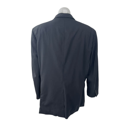 Theory Black Wool Long Sleeve Blazer Coat Jacket Straight Dress Pants Set 42/34