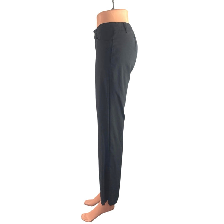 Princess Polly Women's Black High Waisted Bootcut Flare Trousers Dress Pants 10
