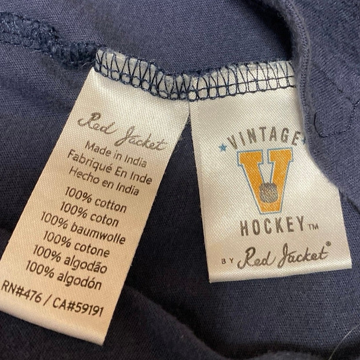 Red Jacket Vintage Hockey Men's Blue New York Rangers T Shirt Tee Top Size S