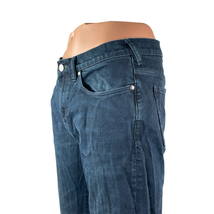 Paul Smith Super Soft Men's Blue Slim Straight Skinny Denim Jeans Pants Size 33