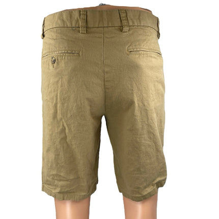Old Navy Built in Flex Green Khaki Ultimate Slim Straight Leg Chino Shorts 31