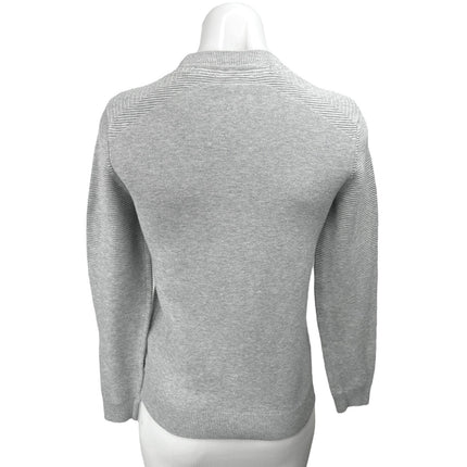 Ted Baker Women's Light Gray Mock Neck Oversized Pullover Sweater Top Size 1