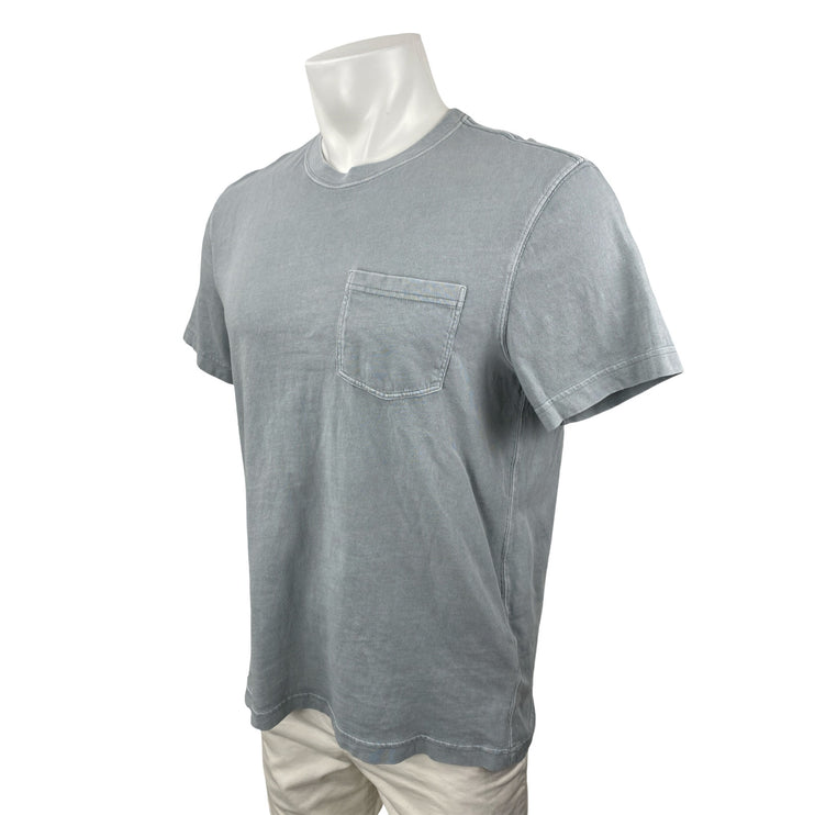 J.Crew Vintage Jersey Men's Blue Pocket Short Sleeve Crewneck T Shirt Tee Top M
