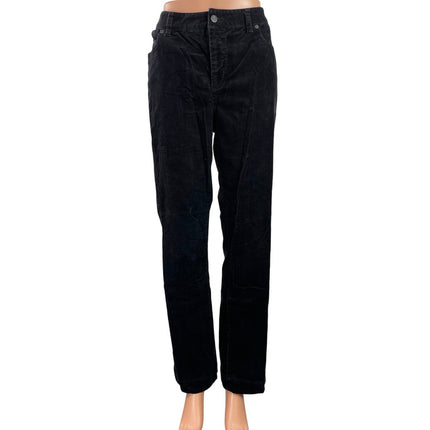 Talbots Heritage Women's Black High Rise Slim Straight Leg Denim Jeans Size 14
