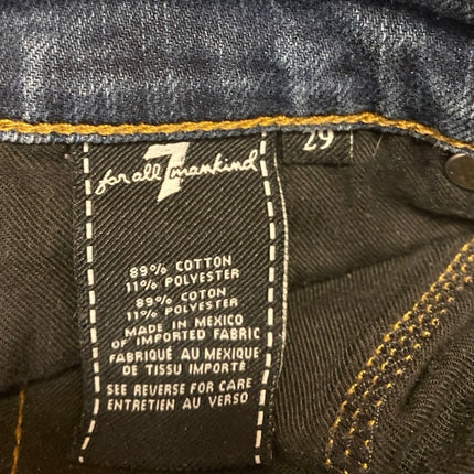 7 For All Mankind Paxtyr Men's Blue Foolproof Mid Rise Skinny Denim Jeans Sz 29