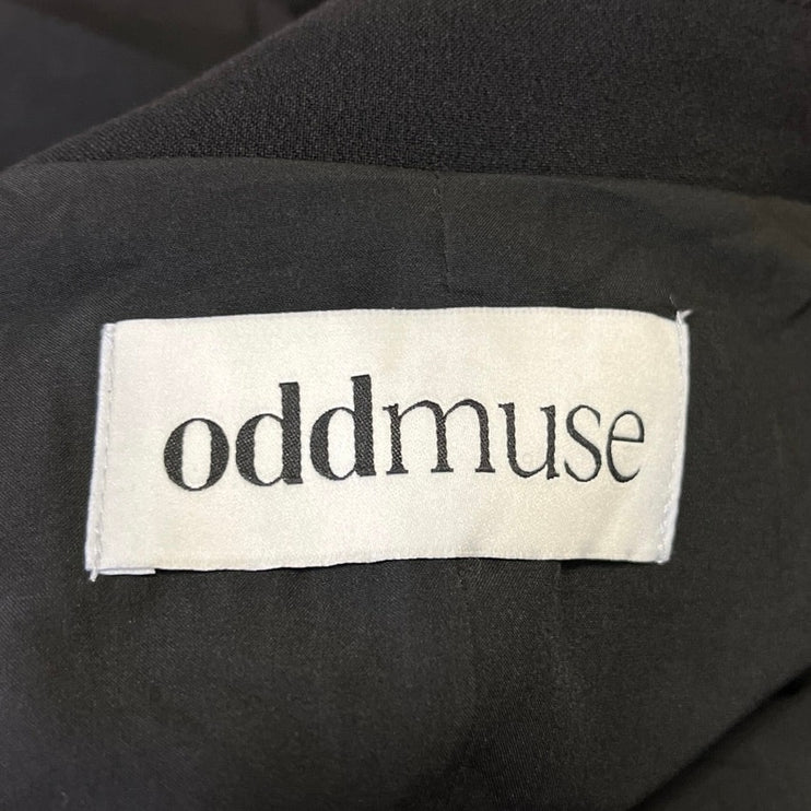 Oddmuse Women's Black One Button Notch Collar Pockets Blazer Coat Jacket Size L
