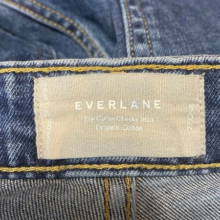 Everlane The Curvy Cheeky Women's Blue High Waisted Straight Denim Jeans Size 27