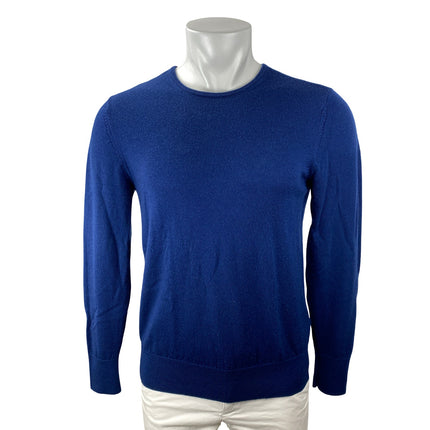Bonobos 100% Wool Men's Blue Crew Neck Long Sleeve Slim Sweatshirt Sweater Top S