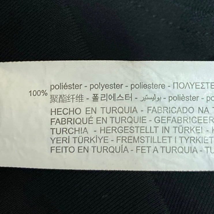 Zara Women's Black Faux Wrap Zip High Waisted Split Pencil Midi Skirt Size S