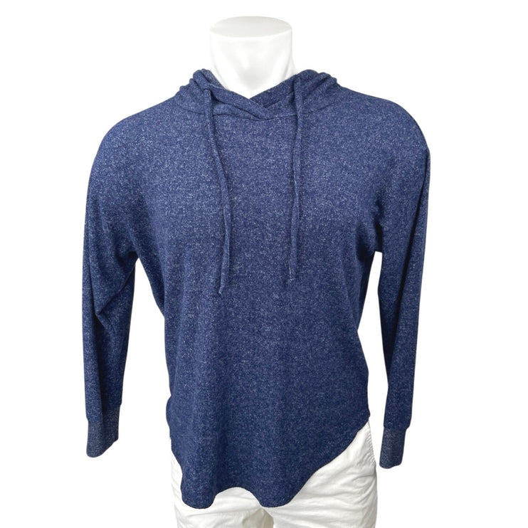 Faded Glory Men's Blue Long Sleeve Drawcord Hooded Hoodie Sweater Sweatshirt M