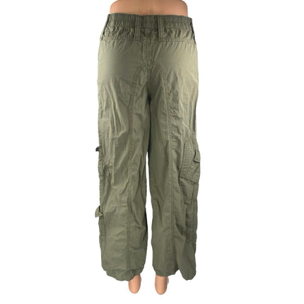 Urban Outfitters BDG Women's Green Wide Leg Baggy Trousers Cargo Pants Size XS