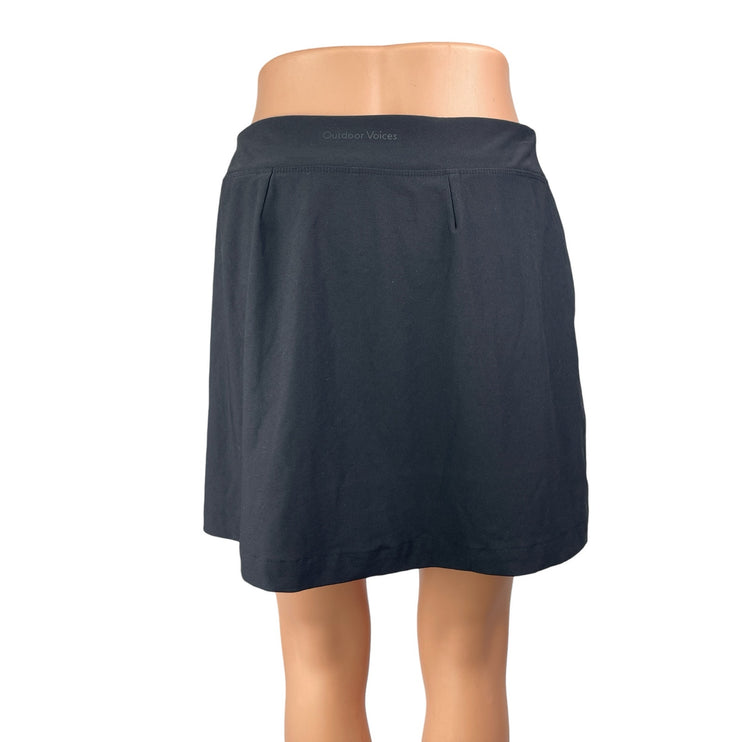 Outdoor Voices Womens Gray Mini Athletic Active Sporty Mini A-Line Skort Skirt M
