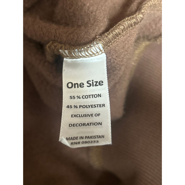 PacSun Teddy Baby Brown Long Sleeve Oversized Graphic Sweatshirt Sweater Top OS