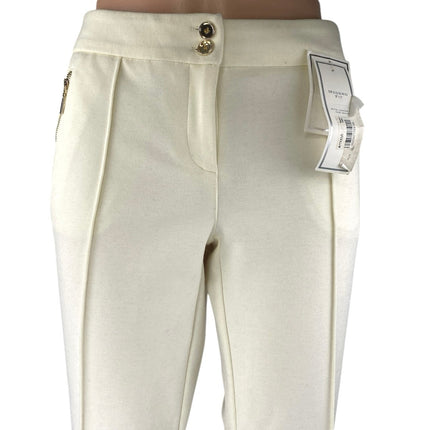 NEW Charter Club Women's White Mid Rise Straight Leg Trousers Dress Pants Size 6