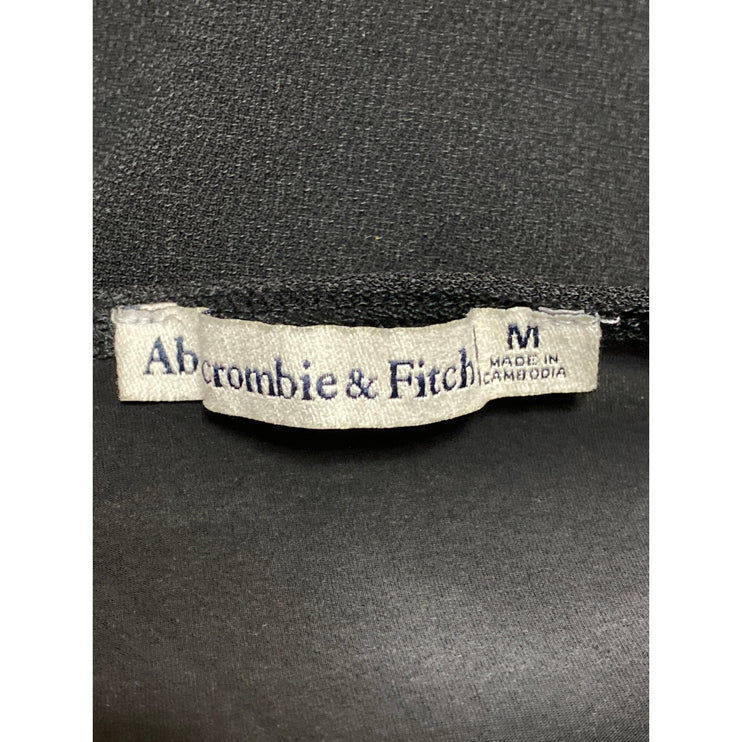 Abercrombie & Fitch Women's Black Sleeveless V-Neck Bodysuit Tank Top Size M