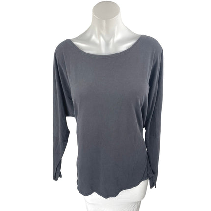 Lululemon Women's Black Long Sleeve Scoop Neck Athletic T Shirt Tee Top Size 6