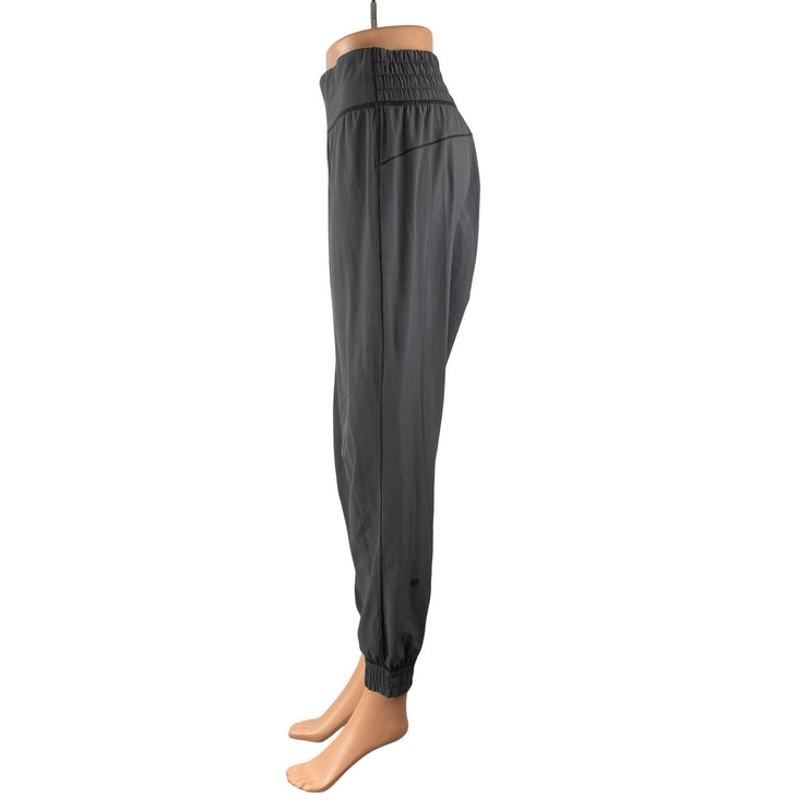 Lululemon Sun Setter Women's Dark Gray Yoga Workout Athletic Jogger Pants Size 6