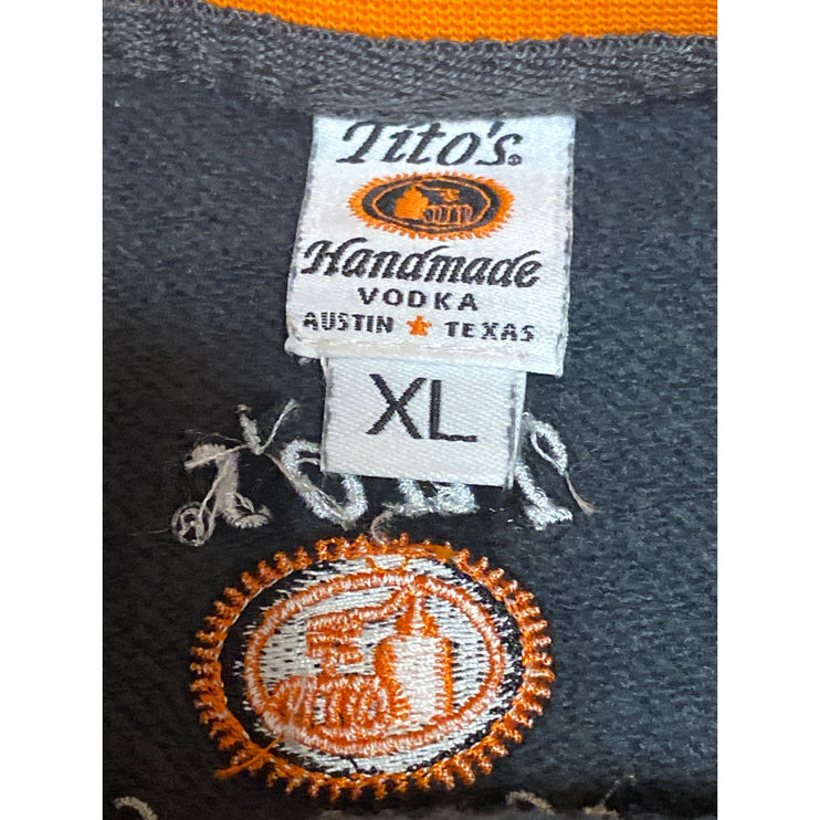 Tito's Handmade Vodka Men's Gray Fair Isle Long Sleeve T Shirt Tee Top Size XL