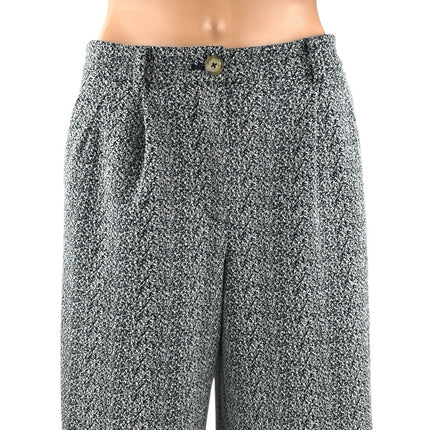 Anthropologie Cartonnier Gray Pleated High Waist Palazzo Wide Trousers Pants 2