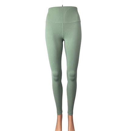 Lululemon Women's Green Mid Rise Yoga Workout Athletic Leggings Pants Size 4