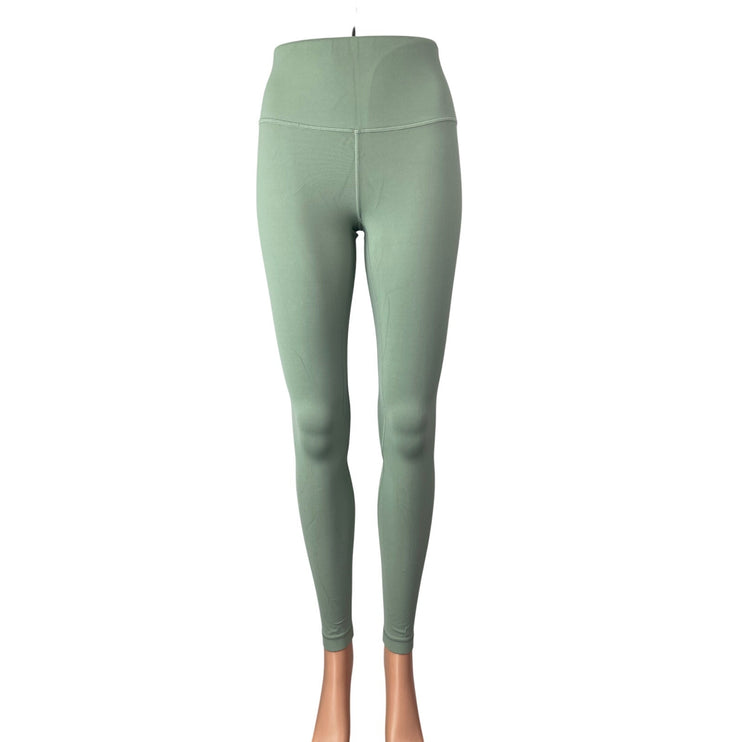 Lululemon Women's Green Mid Rise Yoga Workout Athletic Leggings Pants Size 4