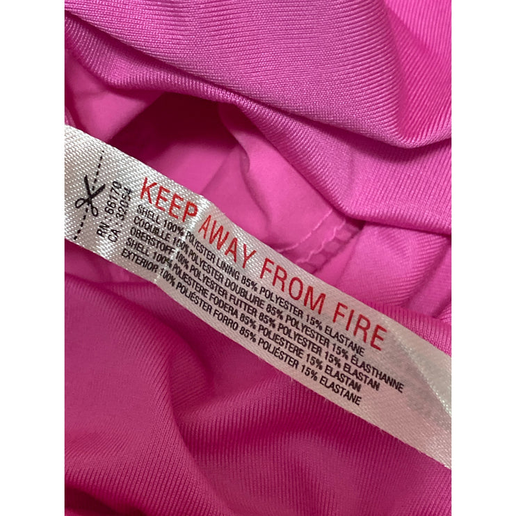 Free People FP Movement Pink High Waist Pleated Pull On Mini A Line Skirt Size S