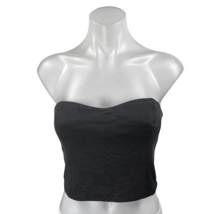 Aritzia Babaton Black Strapless Sleeveless Sweetheart Tube Bandeau Crop Top 4
