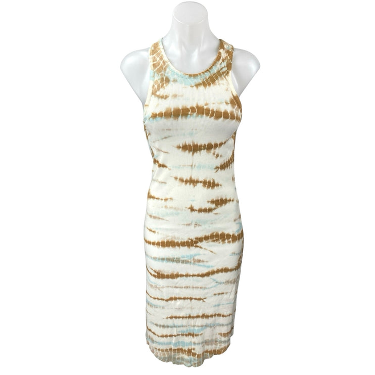 Young Fabulous & Broke Robbie Multicolor Tie Dye Sleeveless Tank Midi Dress S