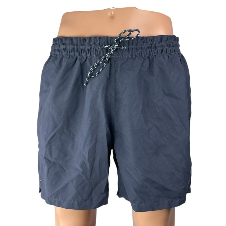 Goodfellow & CO Men's Blue High Rise Elastic Waist Drawstring Casual Shorts Sz L