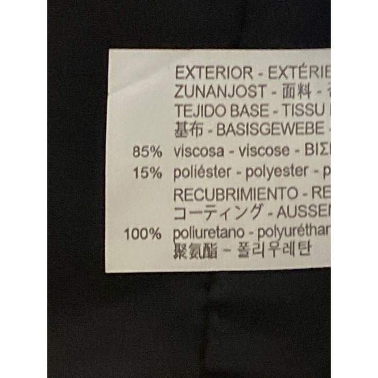 Zara Womens Red Faux Leather Vegan Long Sleeve Full Zip Moto Biker Jacket Size M