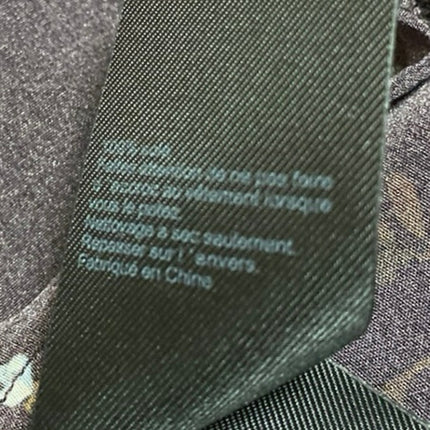 Allsaints Women's Purple Floral 100% Silk Long Sleeve Button Up Shirt Top Size 4