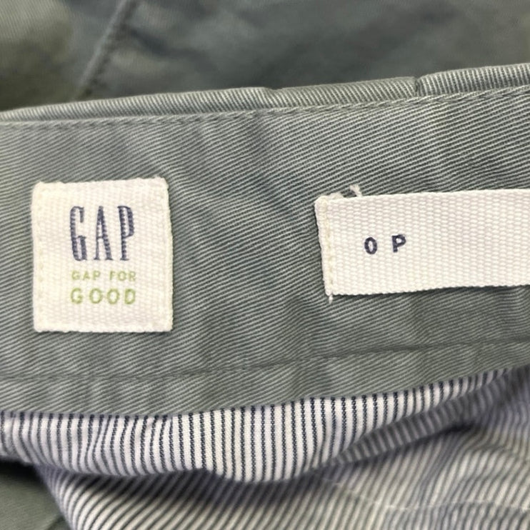 Gap Women's Green High Waist Belted Pleated Straight Tapered Trousers Pants 0