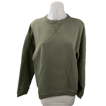 GAP Womens Green Crew Neck Long Sleeve Oversized Sweatshirt Sweater Top Size S